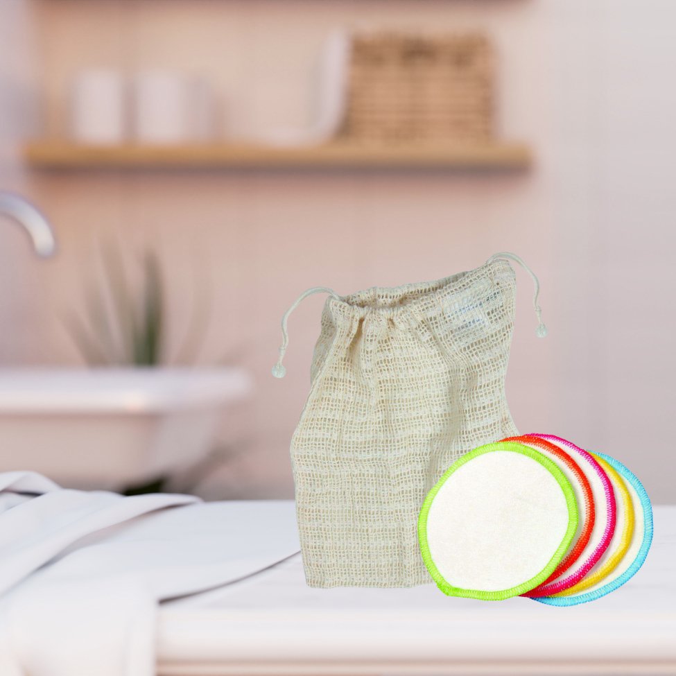 10 Coloured Makeup Remover Pads - Anaé - Cotton Pads - Eco Natural Products