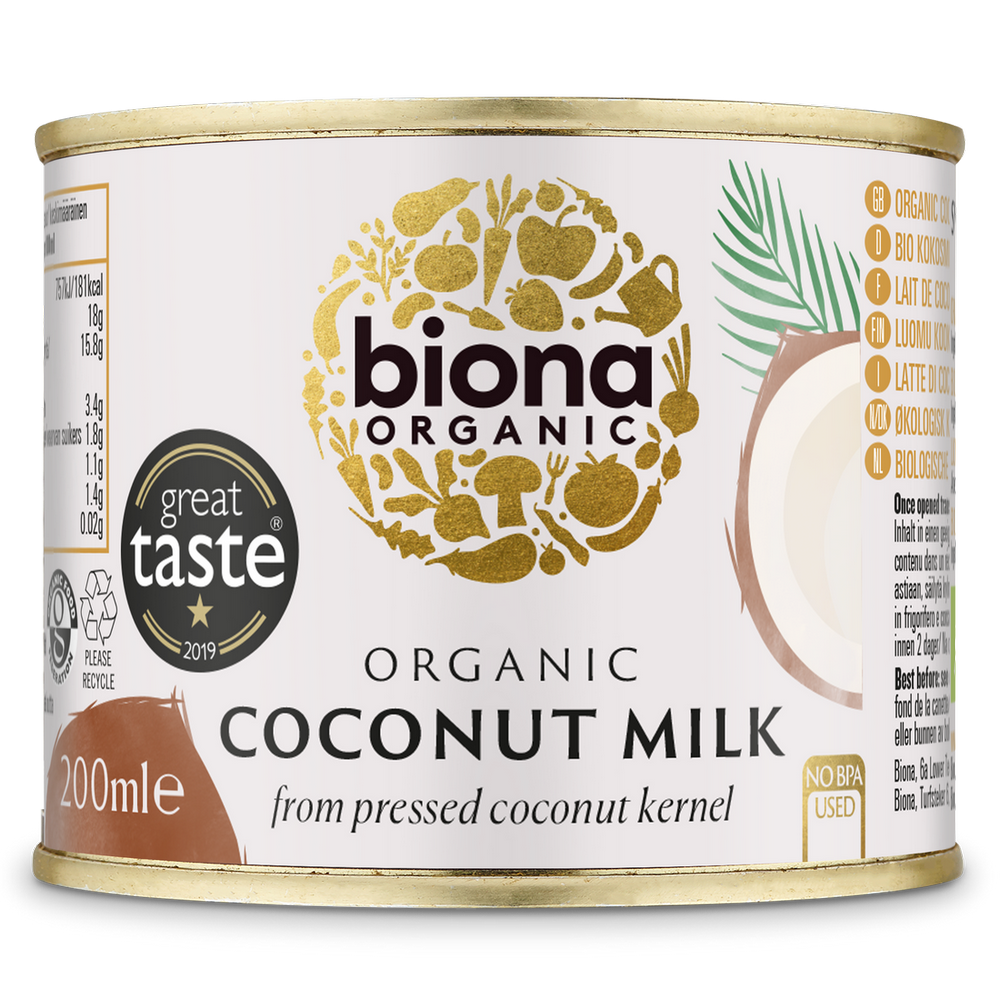 Organic Coconut Milk 17% Fat 200ml