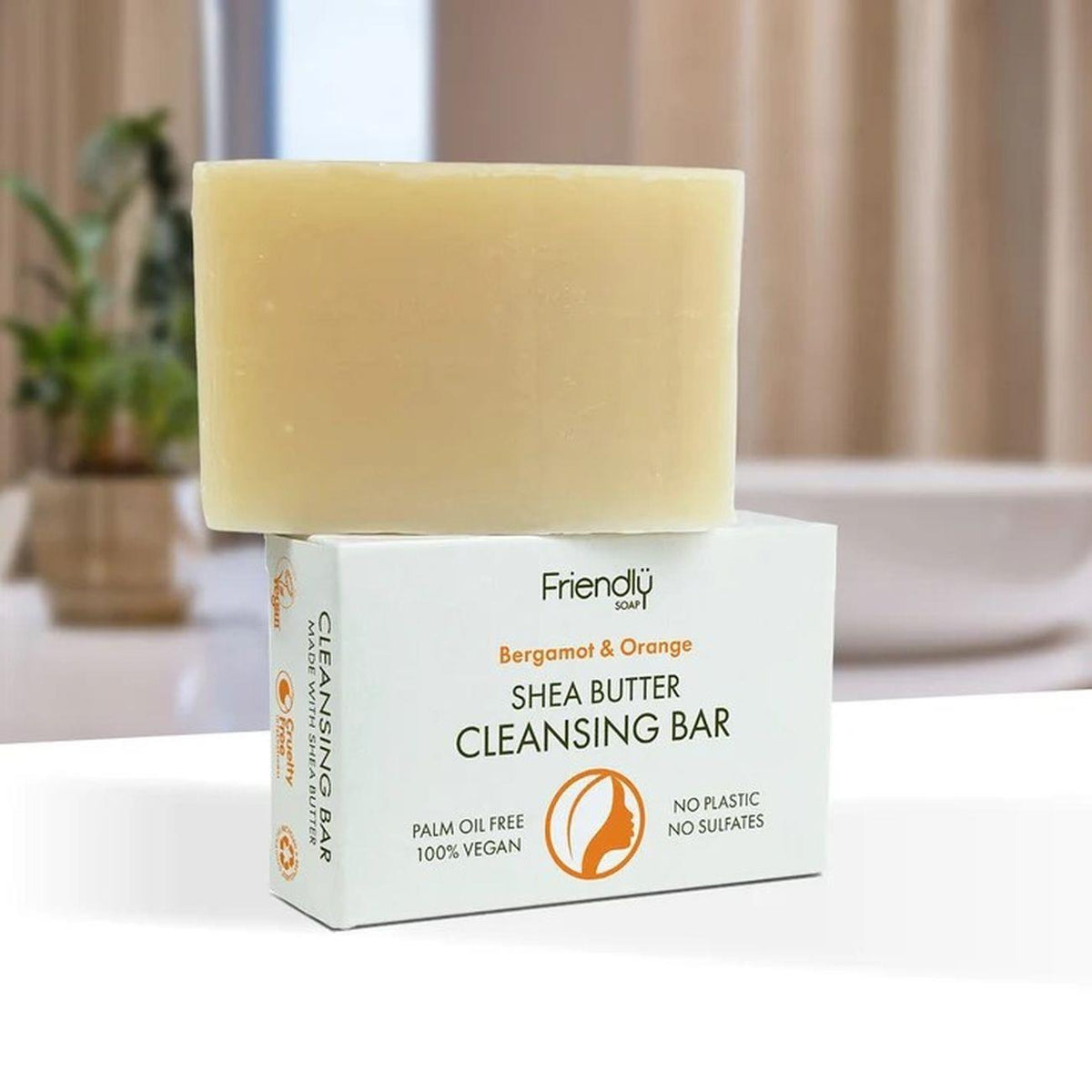 Shea Butter Cleansing Bar Bergamot & Orange Soap 95g