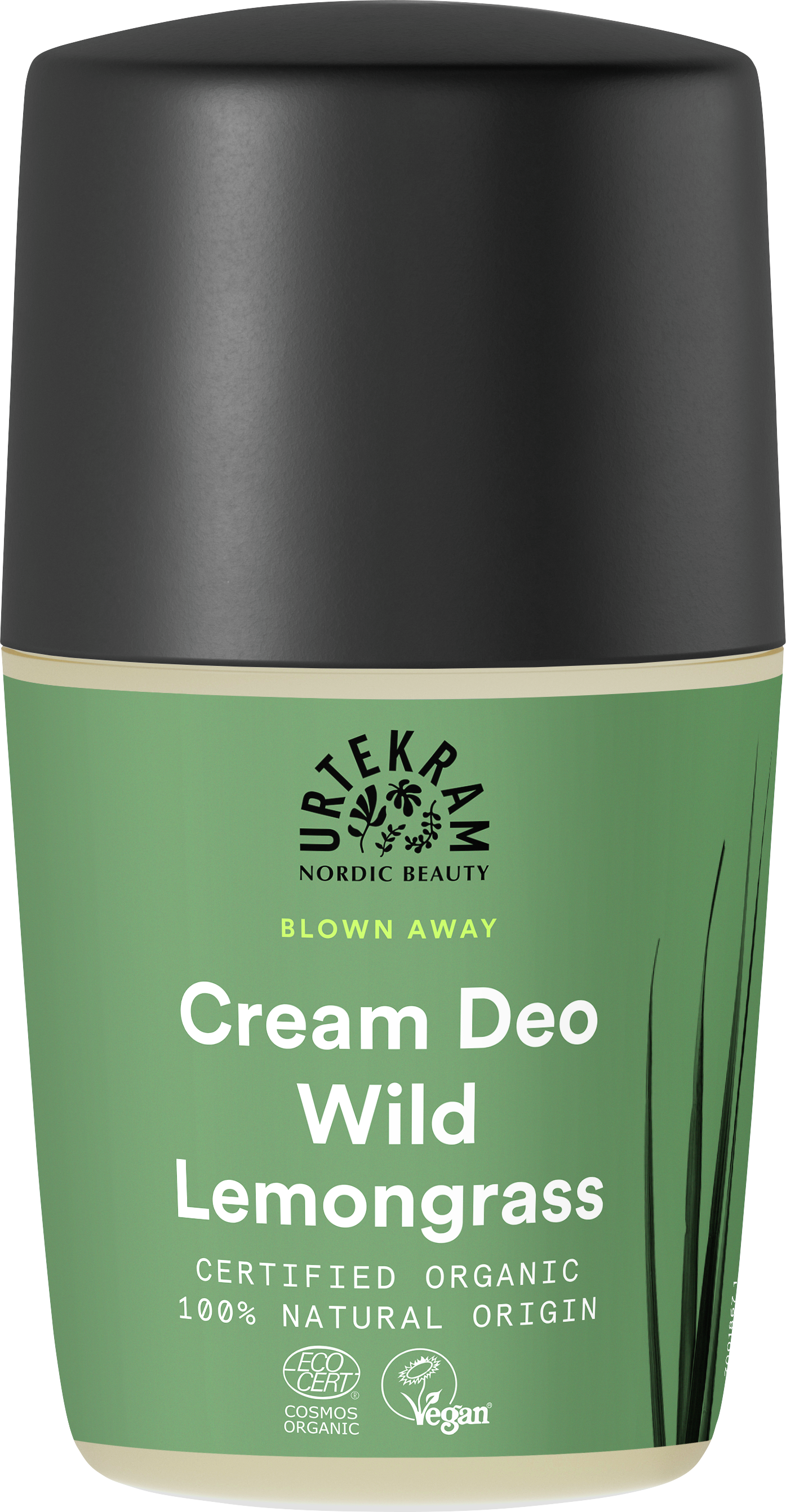 Urtekram Organic Wild Lemongrass Cream Deodorant Roll On 50ml