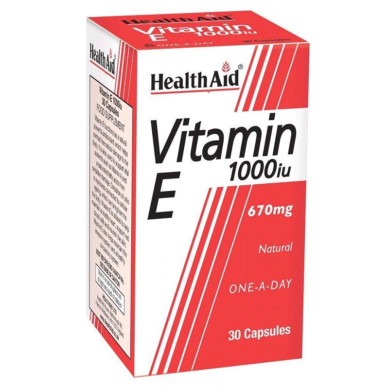 Vitamin E 1000iu Natural - 100 Capsules BBE 31.08.2026