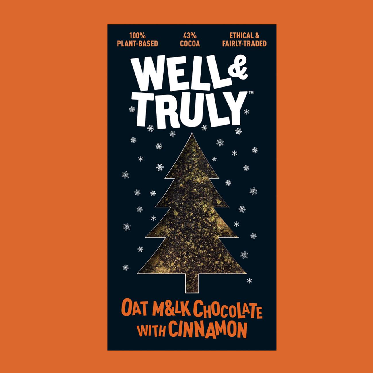 Oat M&lk Chocolate with Cinnamon Christmas 90g