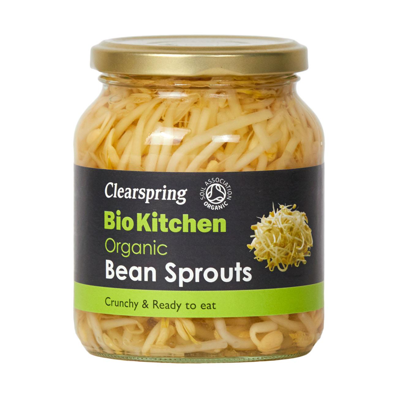 Clearspring Organic Bean Sprouts Bio Kitchen 330g front packaging
