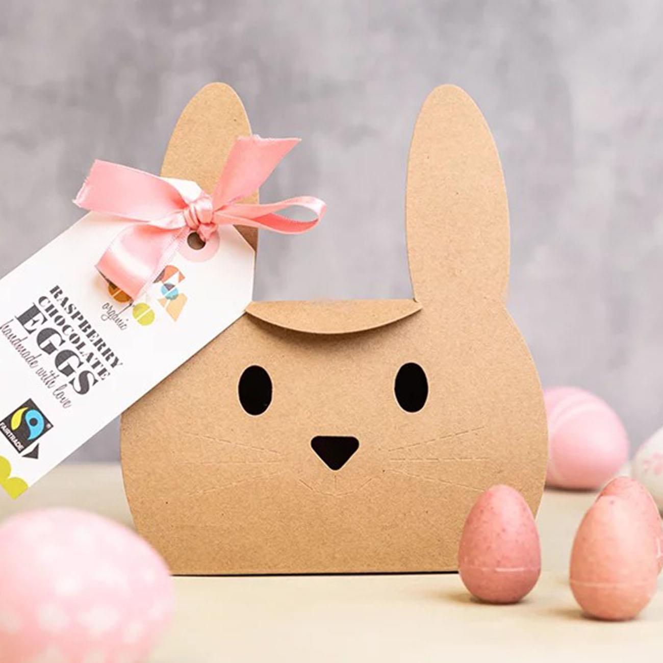 Organic White Chocolate & Raspberry Mini Eggs Easter 140g