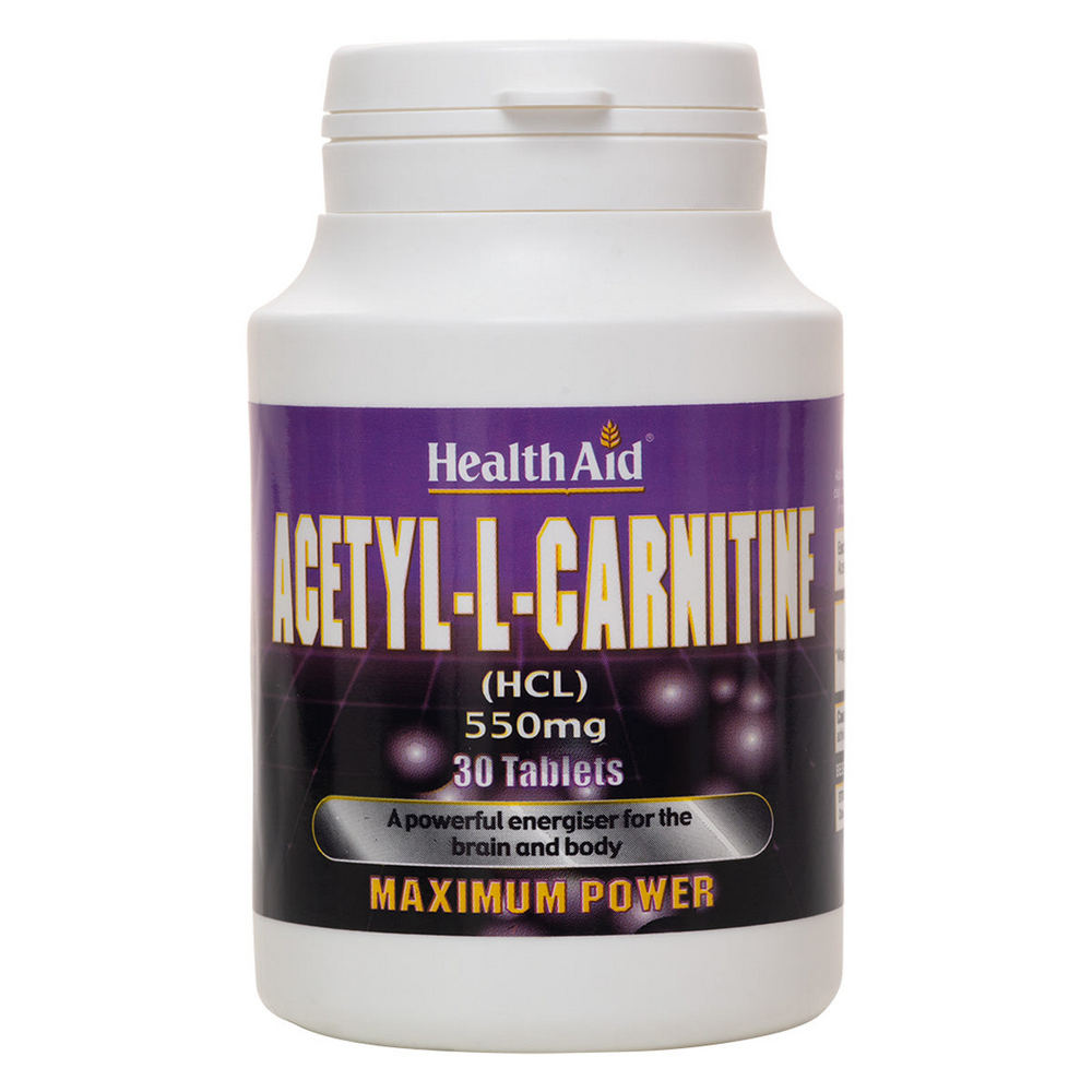 Acetyl-L-Carnitine 550mg 30 Tablets