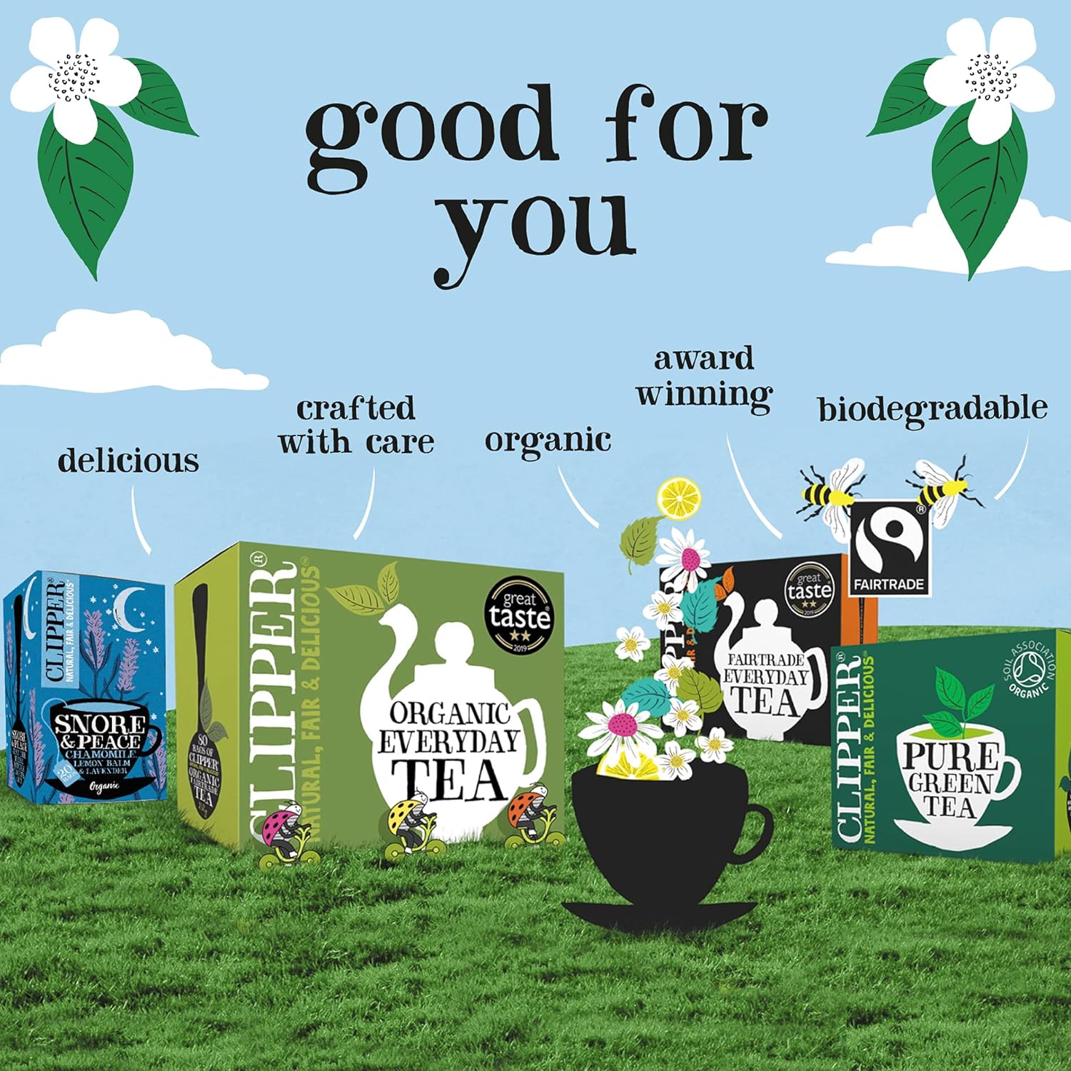 Organic Fairtrade Decaf Green Tea 40 bags