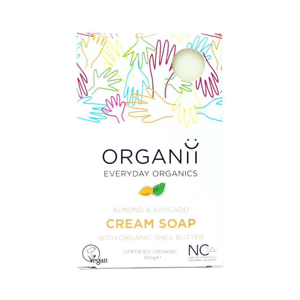 Organii Organic Almond & Avocado Cream Soap 100g