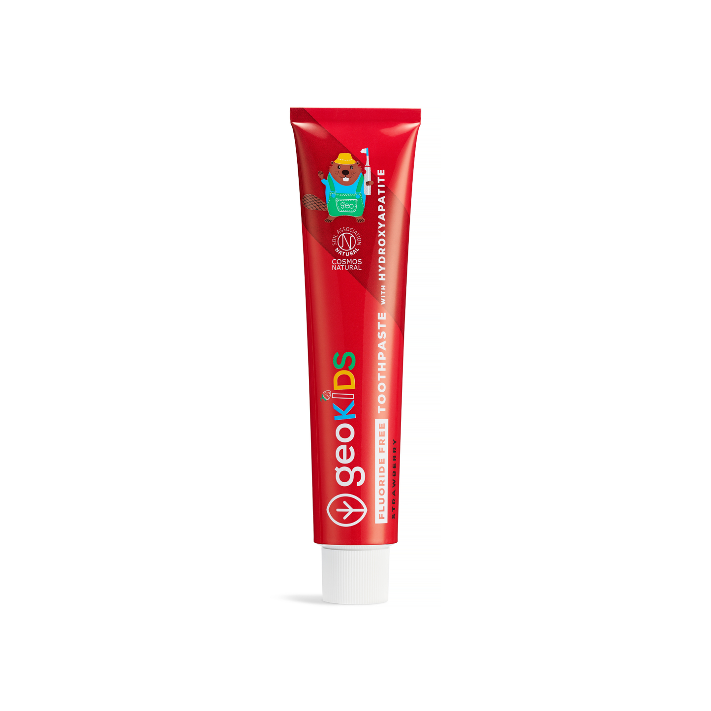 Georganics Kids Toothpaste Strawberry with Hydroxyapatite Fluoride Free 75ml