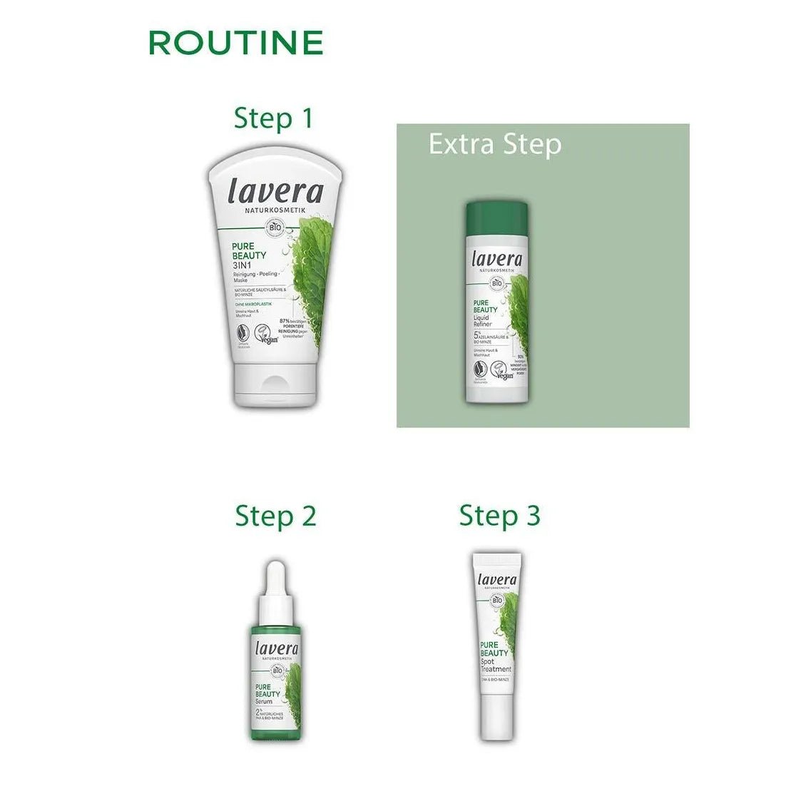 Lavera Pure Beauty Serum 30ml routine