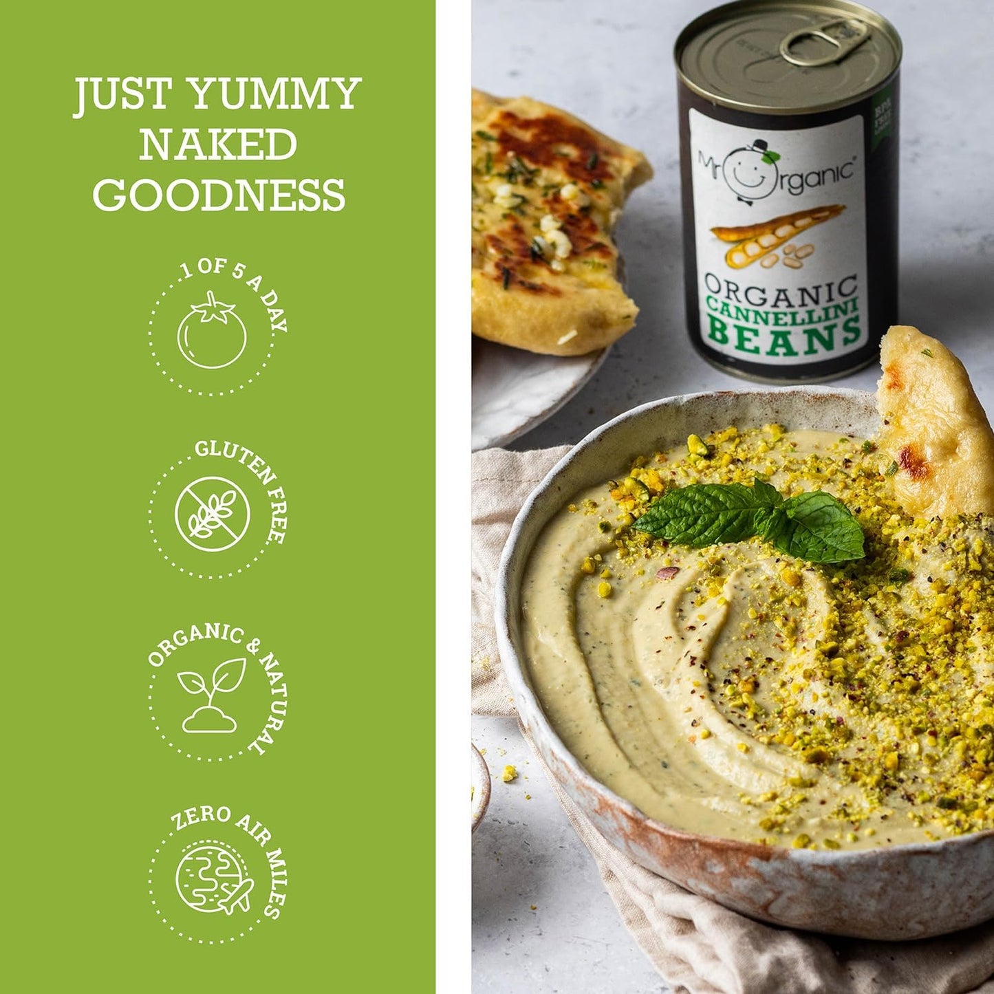 Mr Organic Cannellini Beans Tin 400g gluten free