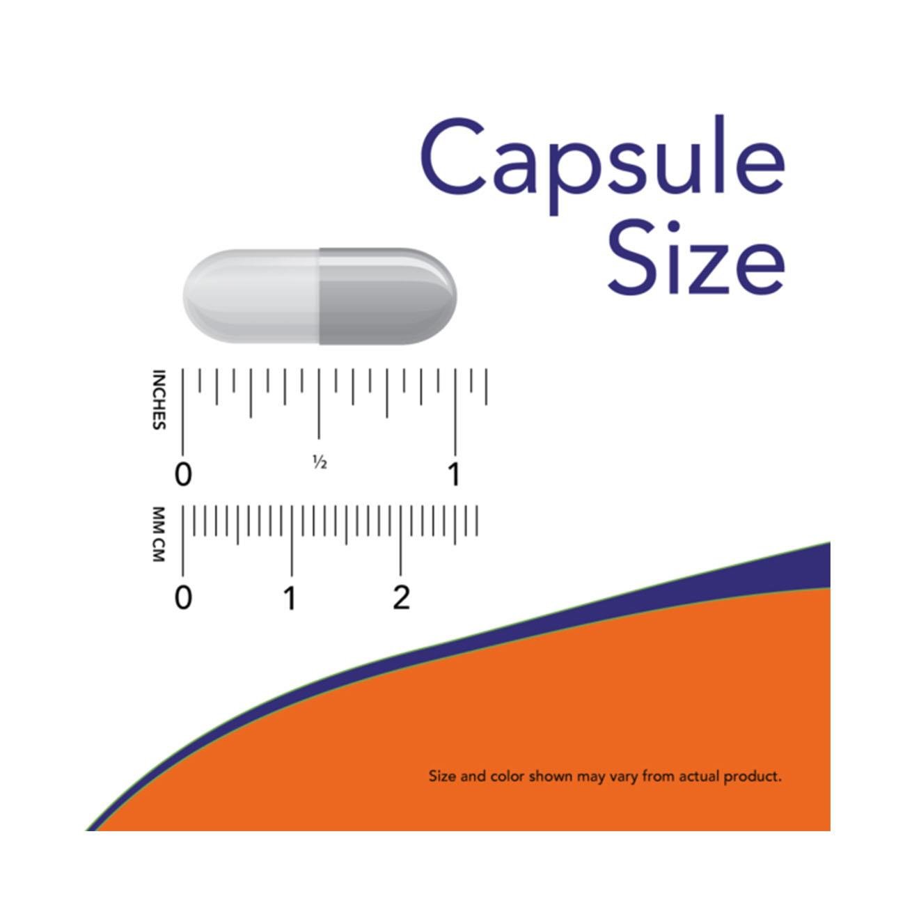 NOW Foods L-Citrulline 750mg 180 Veg Capsules – Capsule Size