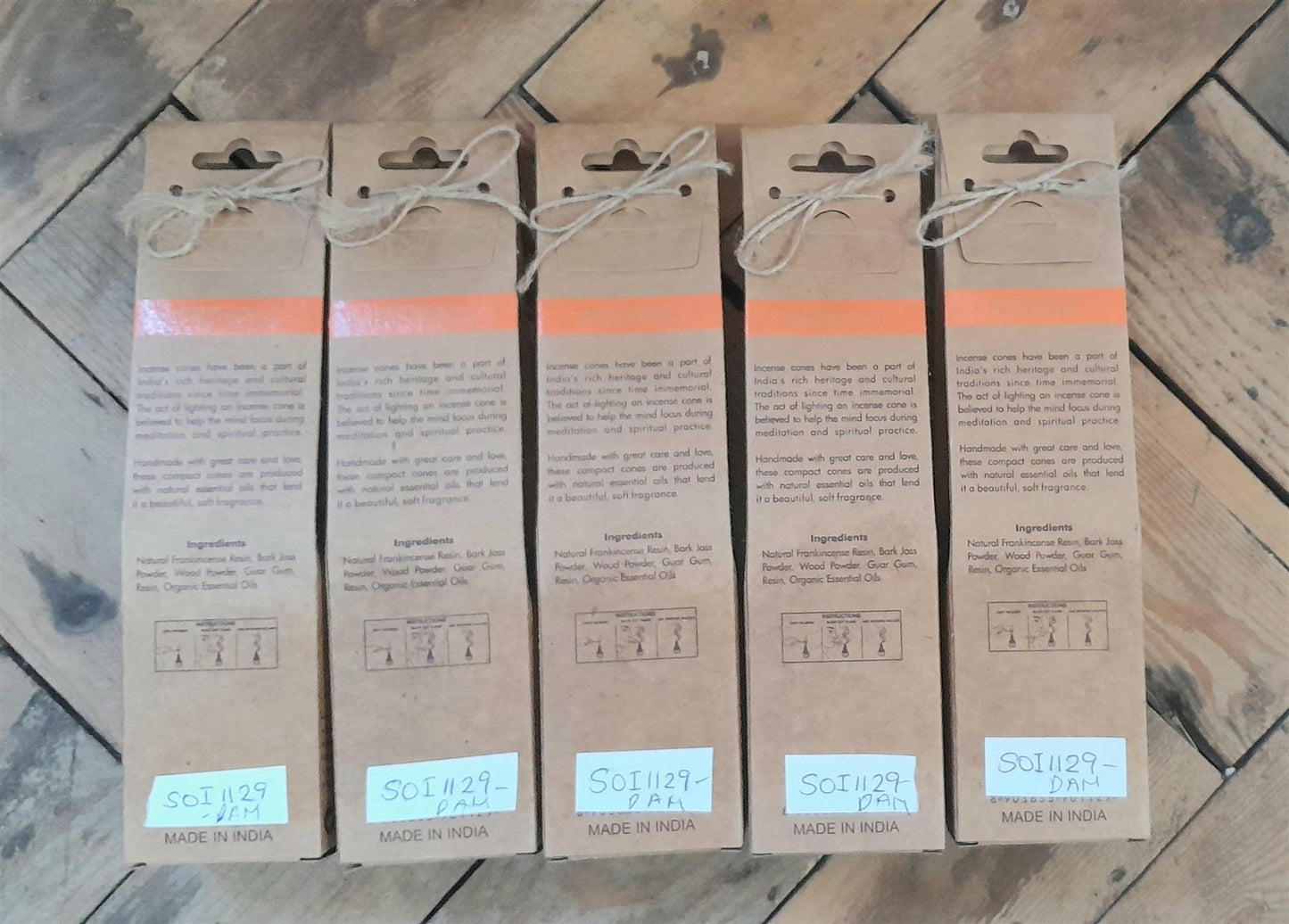 Incense Cones Organic Goodness Patchouli 12cones - Imperfect Packaging