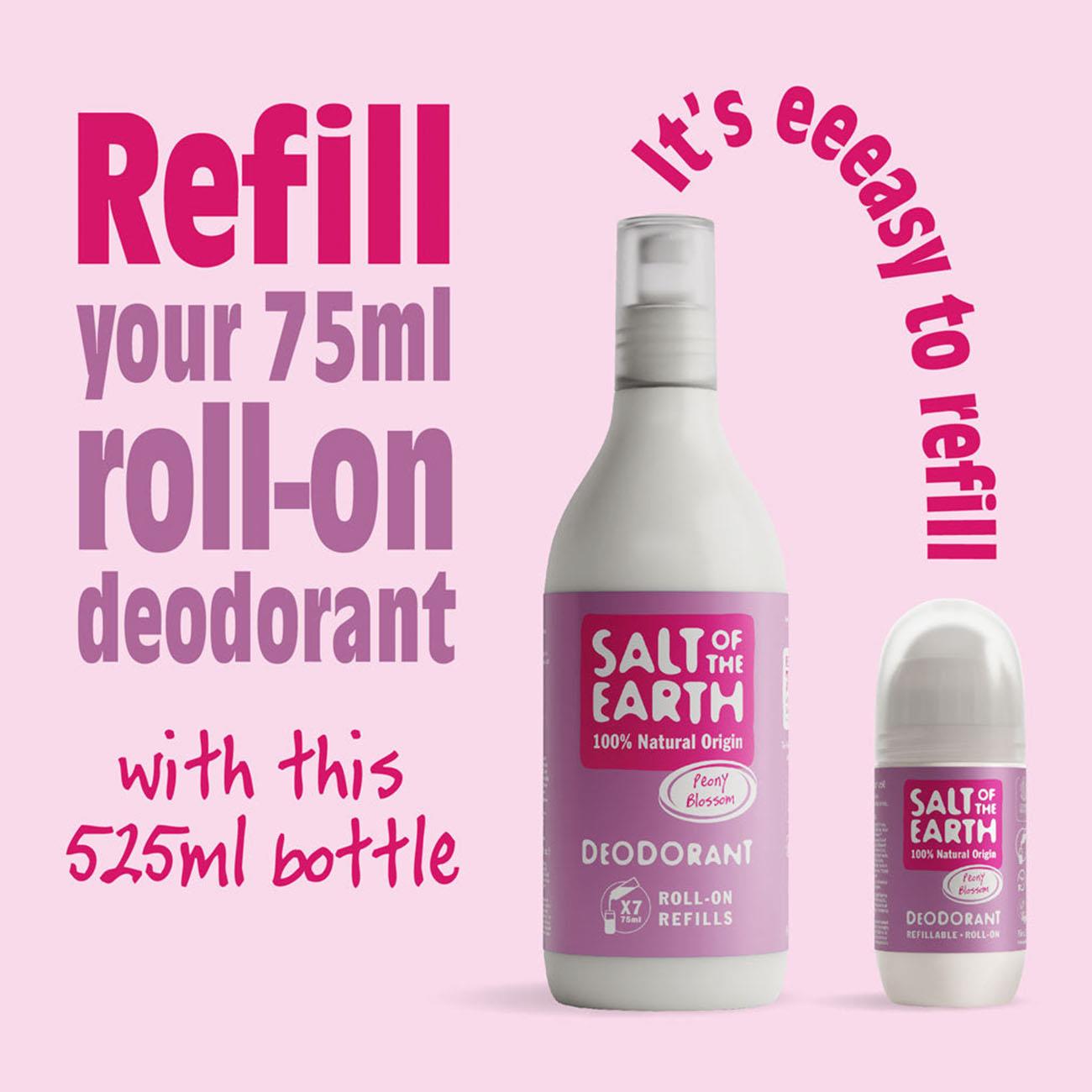 Peony Blossom Roll-On Refill Deodorant 525ml