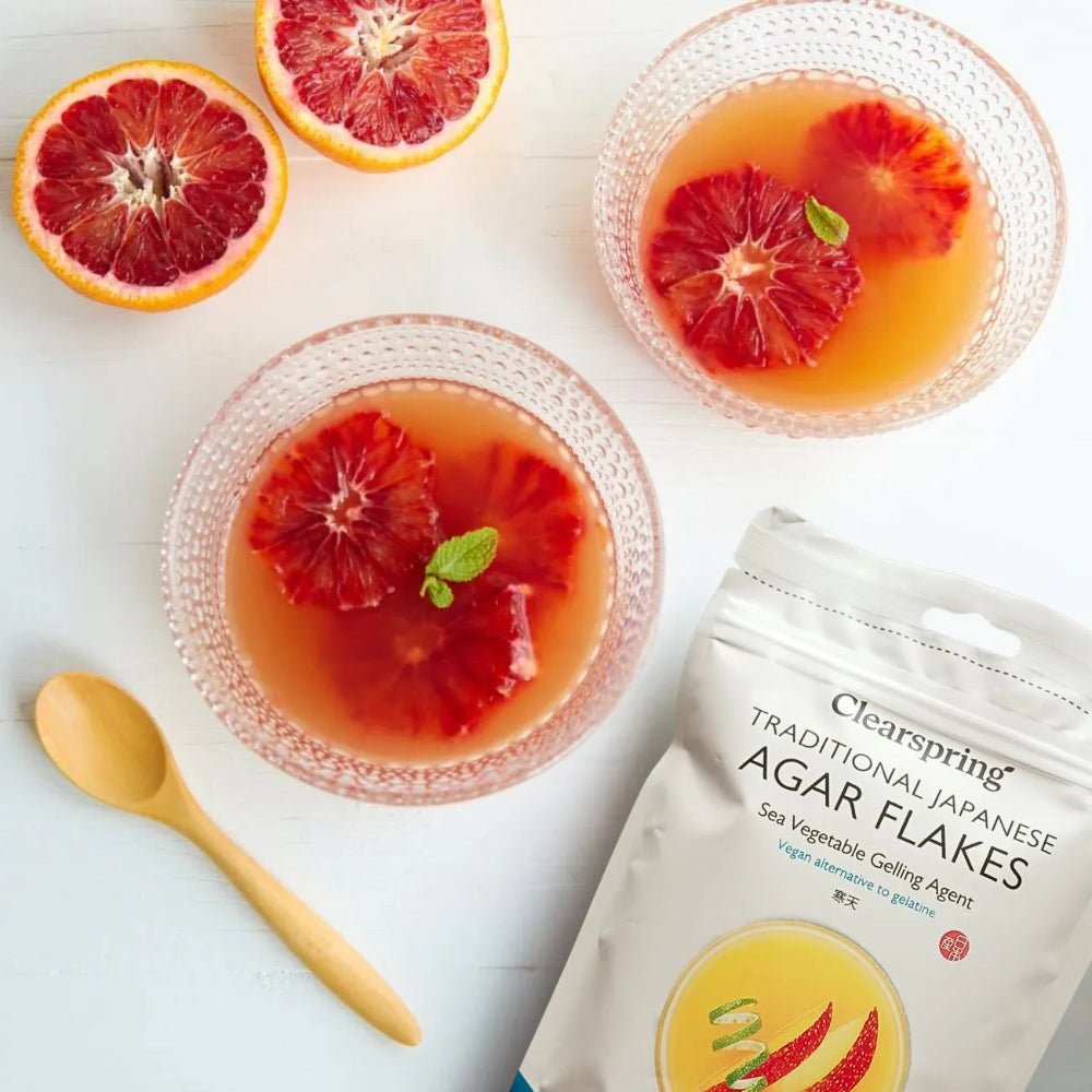 Agar Flakes Sea Vegetables Gelling Agent 28g - Clearspring - Cooking Starch - Clearspring