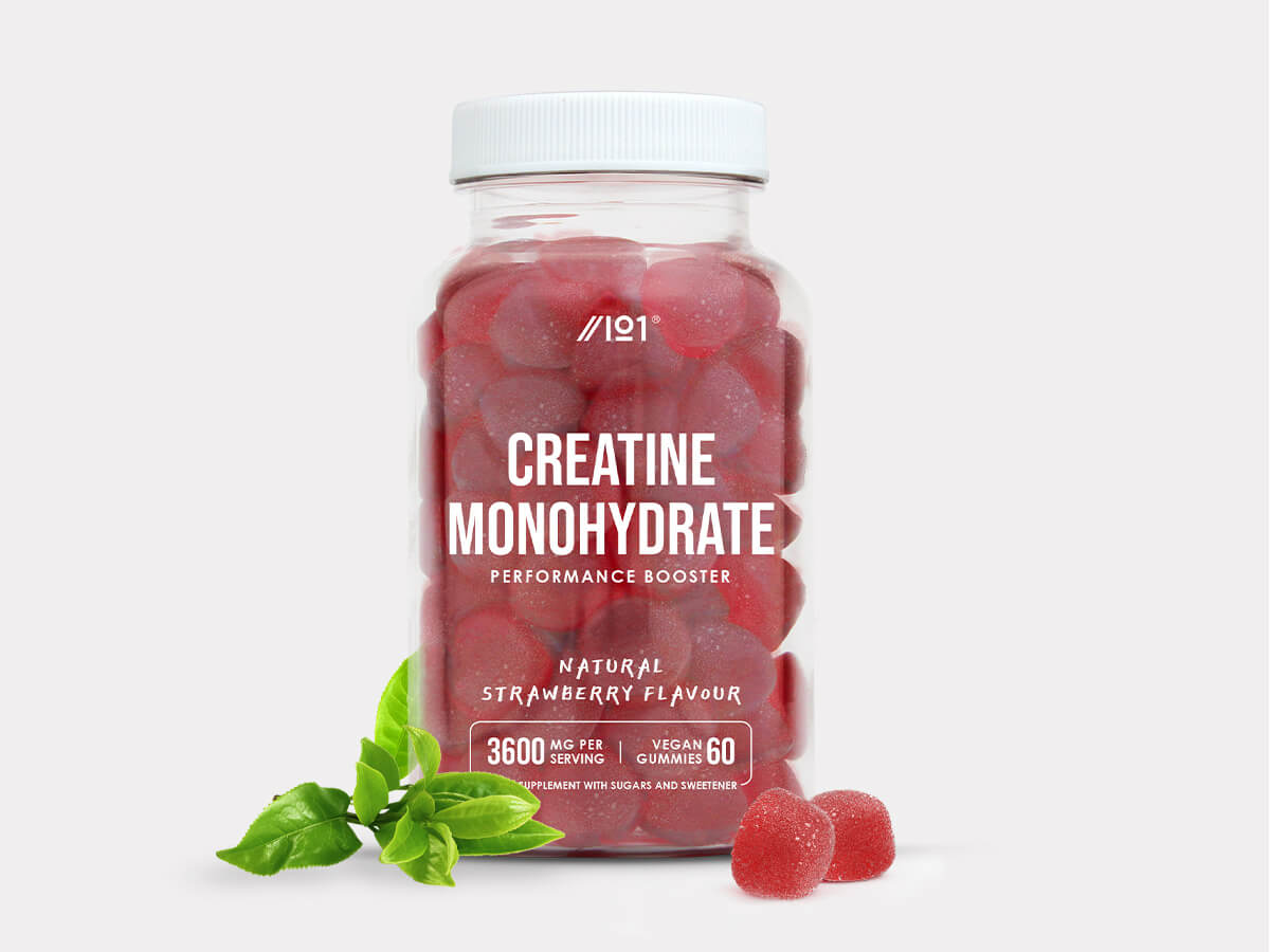 Alpha01 Creatine Monohydrate 3600mg 60 Gummies Strawberry Flavour