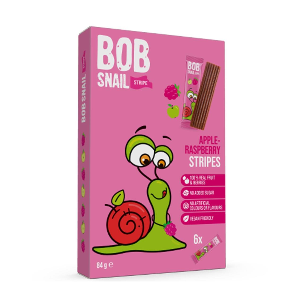 Apple - Raspberry Fruit Stripe 84g - Bob Snail - Fruit snack - Eco Natural Products