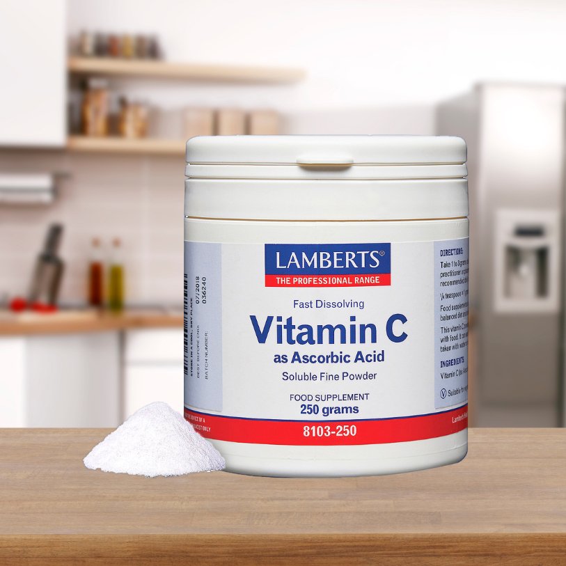 Ascorbic Acid 250g - Lamberts - Food Supplement - Eco Natural Products