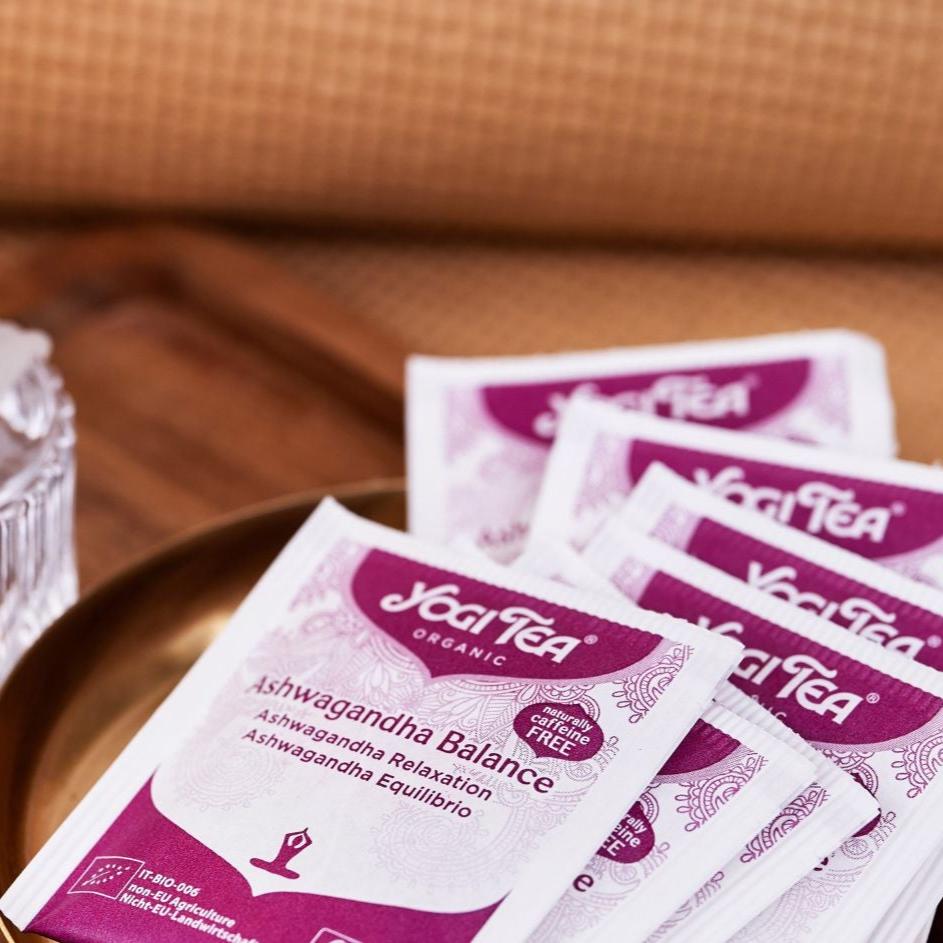 Ashwagandha Balance Organic Tea 17 Bags - Yogi Tea - Herbal Tea - Eco Natural Products