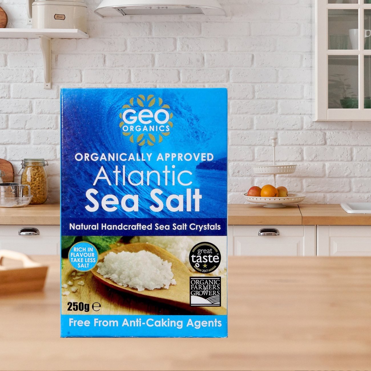Atlantic Sea Salt Crystal 250g - Geo Organics - Sea Salt - Eco Natural Products