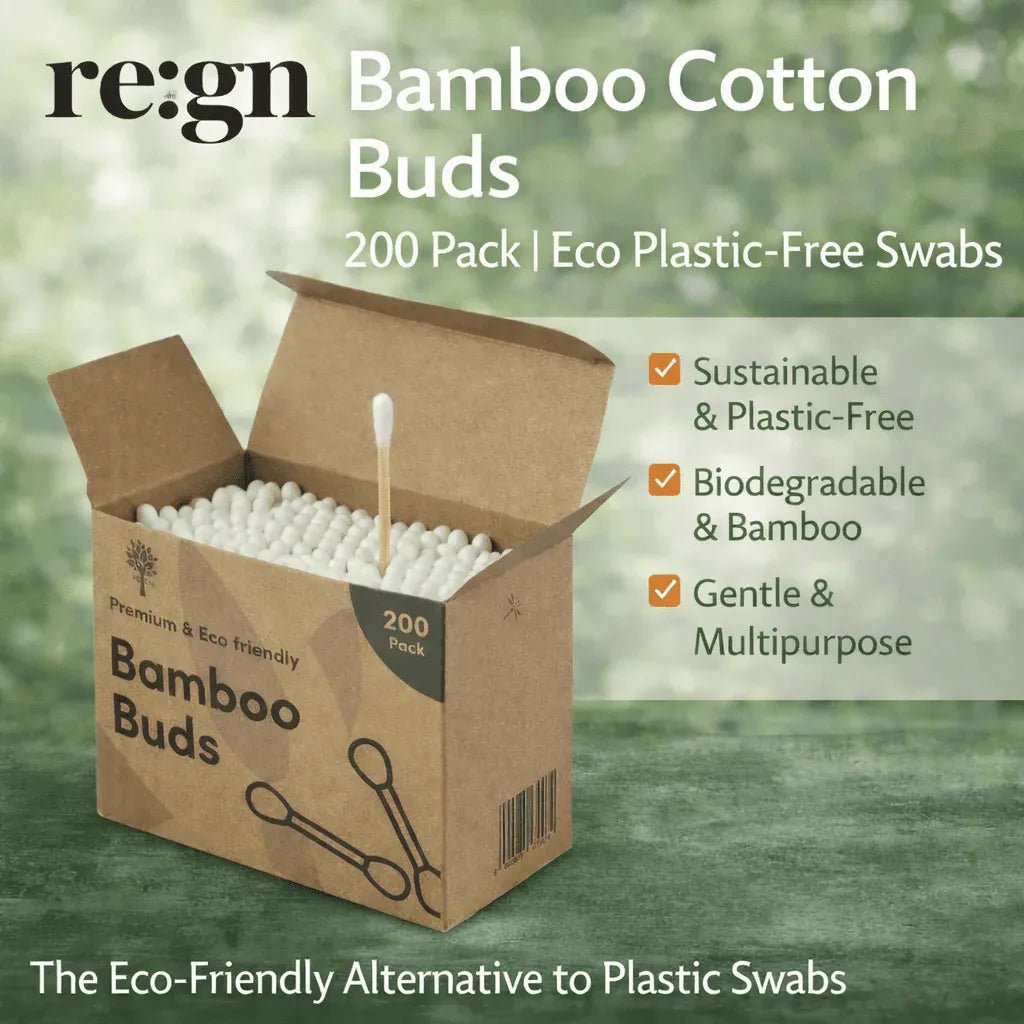 Bamboo Cotton Buds 200 Pack - Re:gn - Cotton Swabs - Re:gn