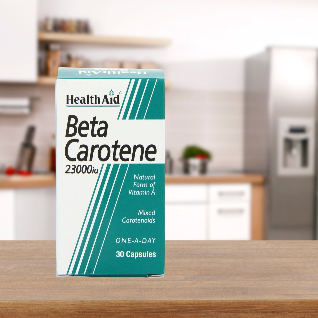 Beta - Carotene (Natural) 15mg 30 Capsules - HealthAid - Food Supplement - Eco Natural Products