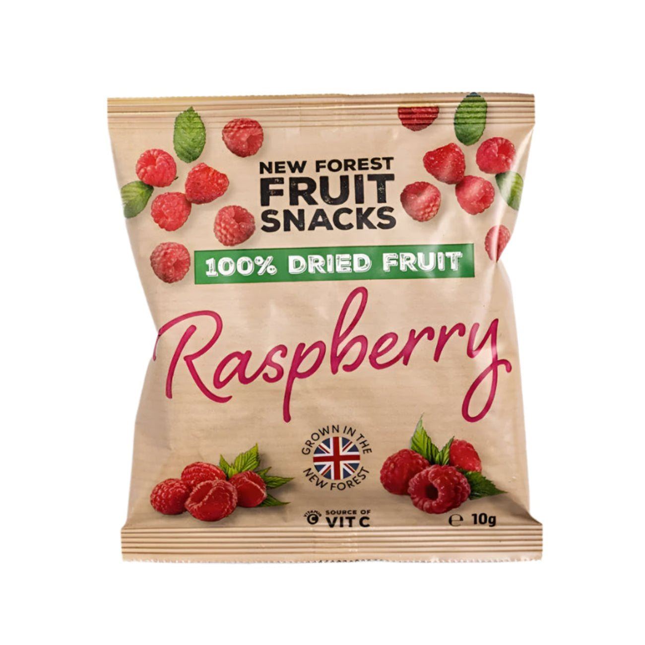 New Forest Fruit - Dried Fruit Snack - Raspberry - 10g BBE 18.08.2026