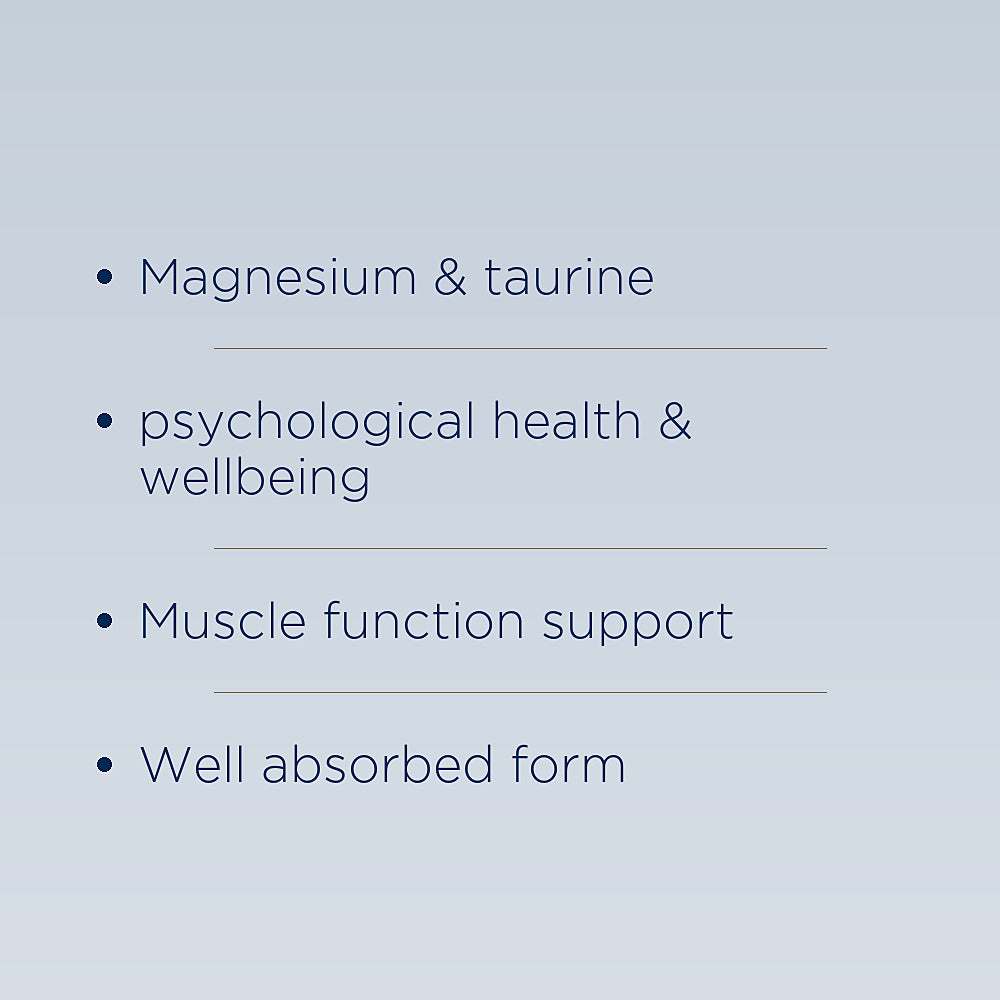 BioCare Magnesium Taurate 60 Capsules - infographic view
