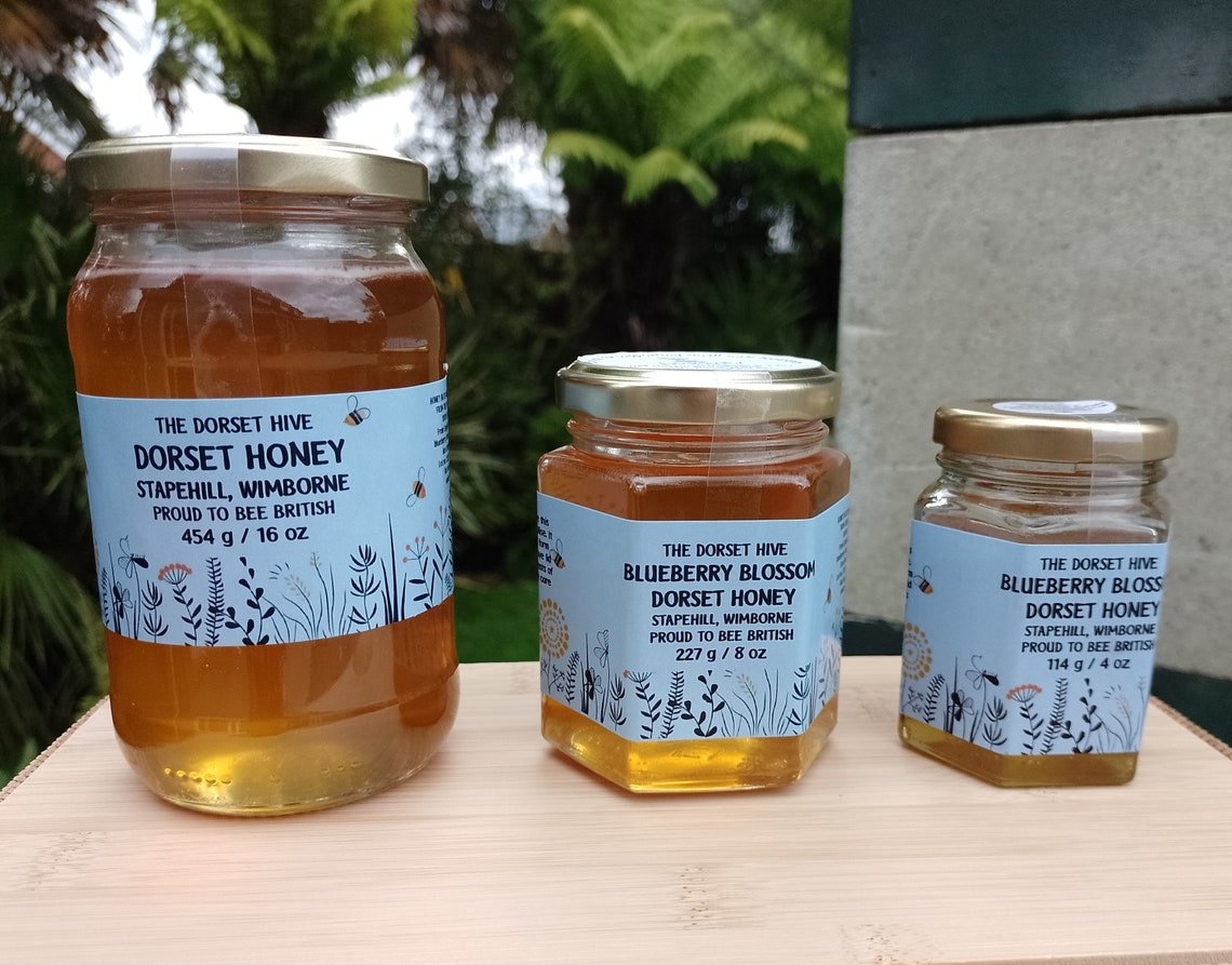 Blueberry Blossom Honey Stapehill, Wimborne 340g - The Dorset Hive - Honey - The Dorset Hive