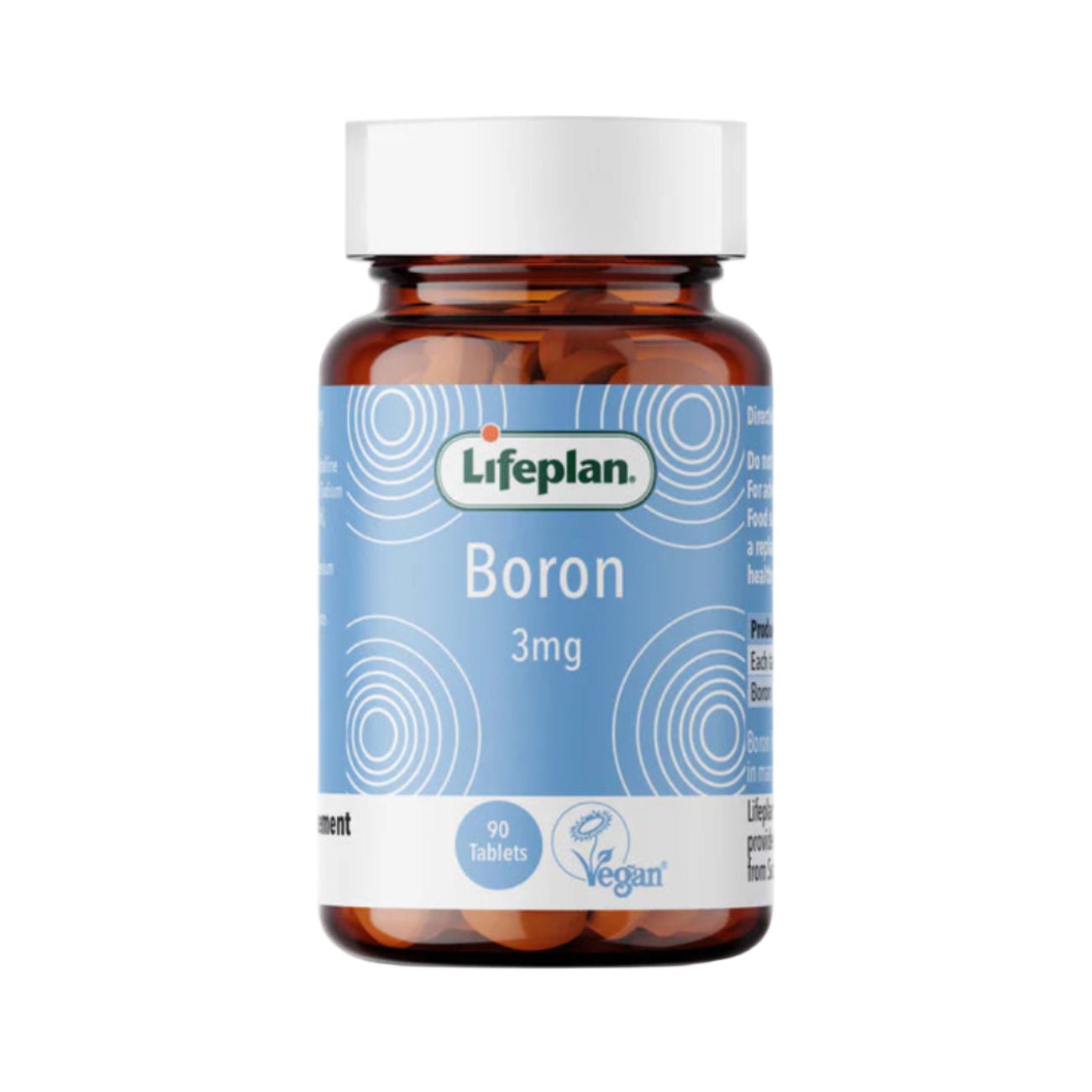 Image showcasing Lifeplan Boron 3mg 90 Tablets | Bone & Joint Support – Eco Natural Products