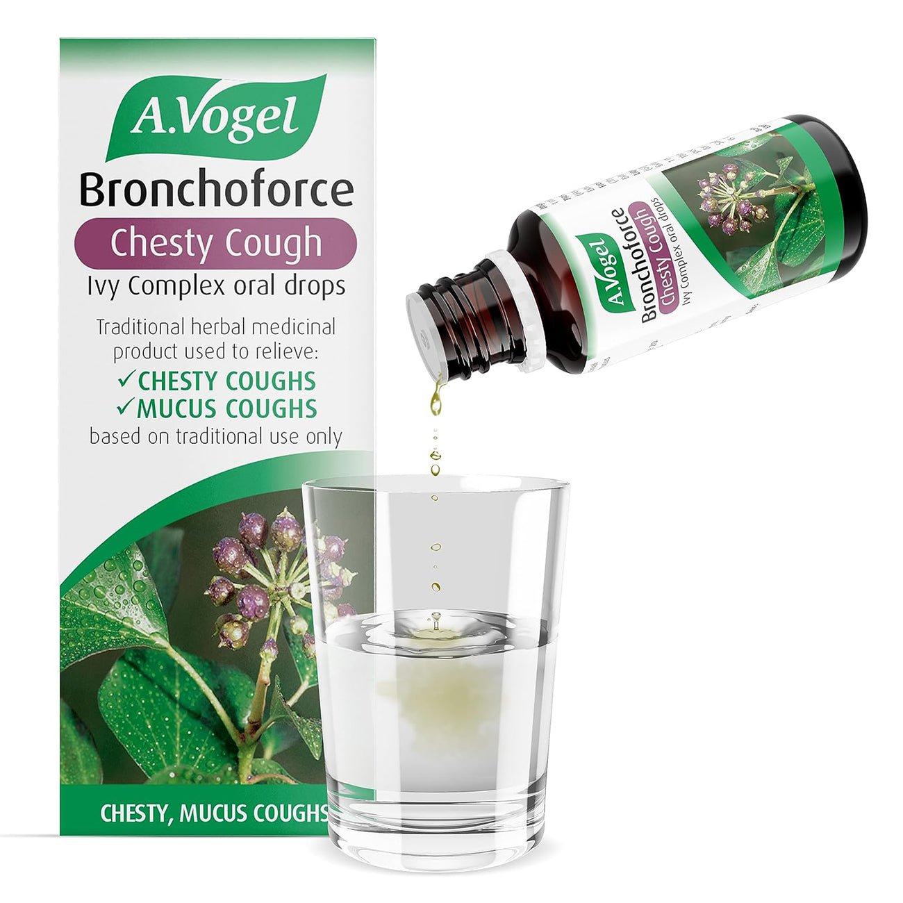 Bronchoforce Chesty Cough Ivy Complex Oral Drop 50ml - A. Vogel - Oral Drop - Eco Natural Products