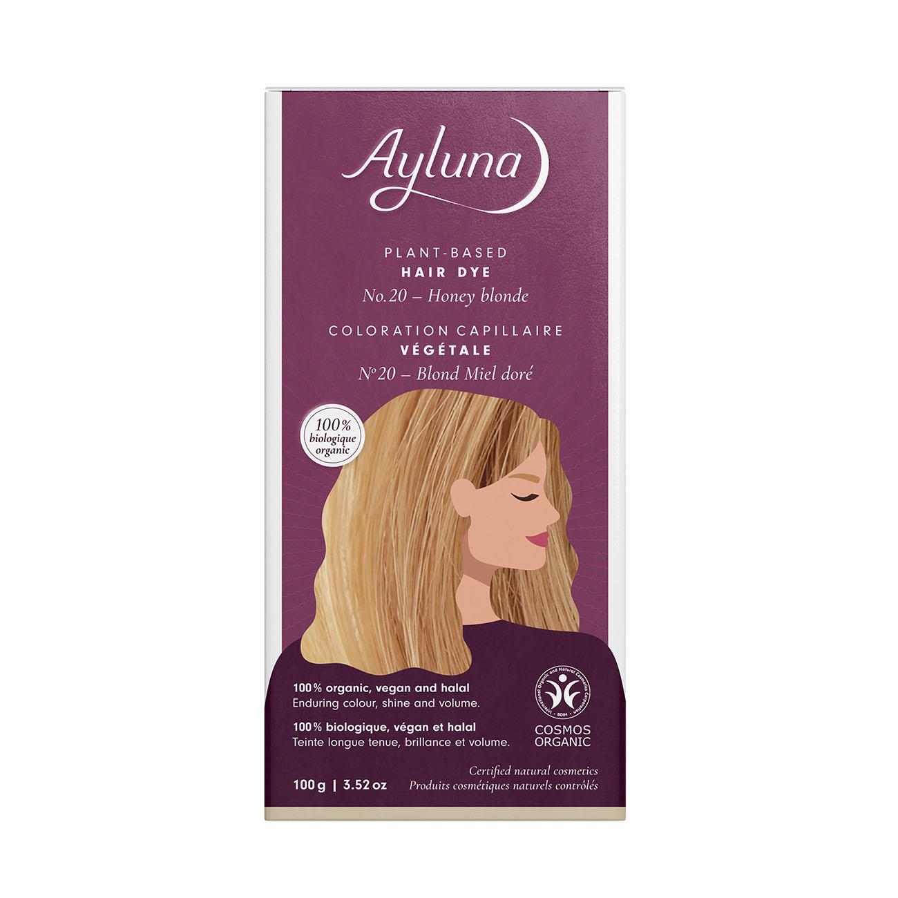 Organic Honey Blonde No. 20 Plant-Based Hair Colour 100g