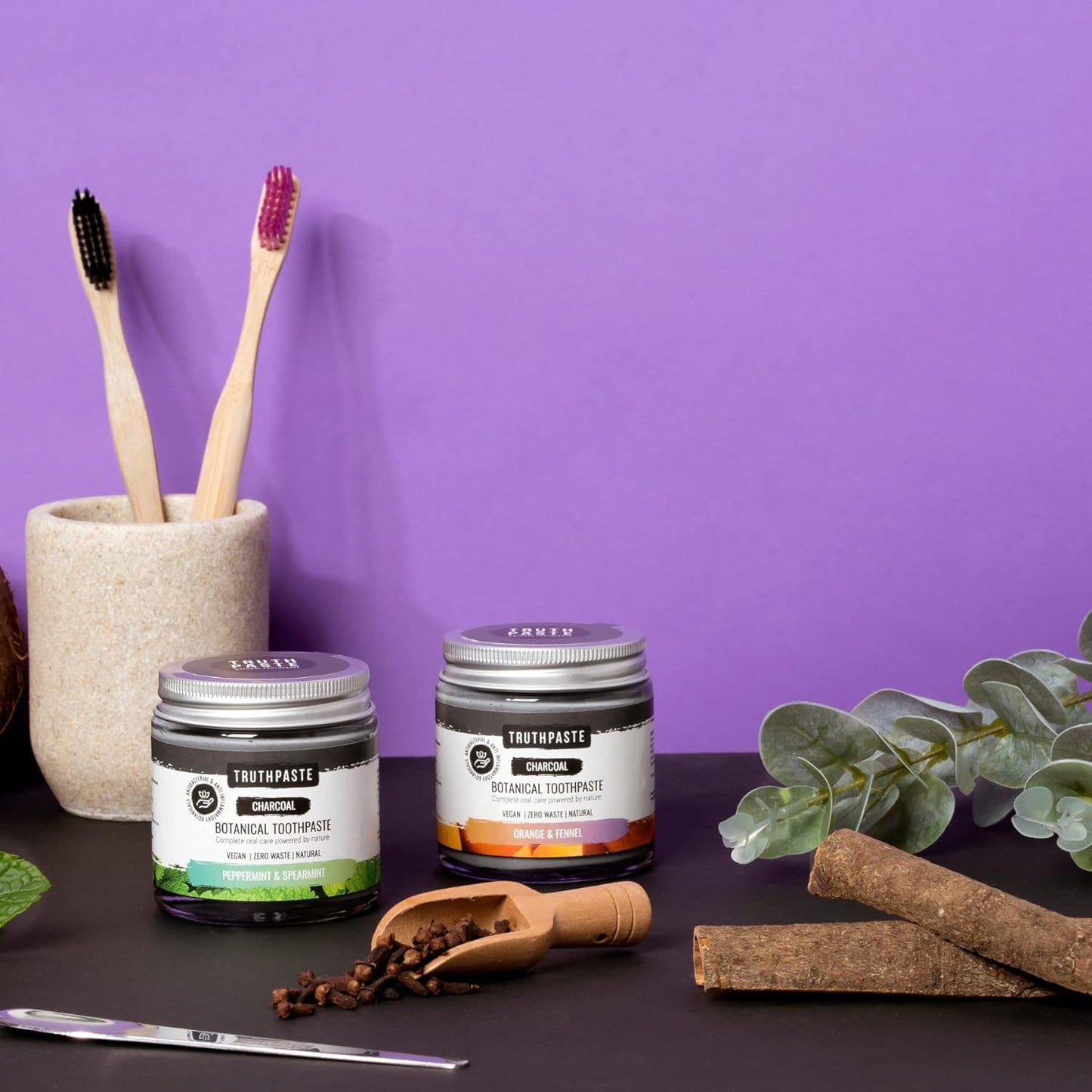 Charcoal Fennel and Orange Toothpaste 100ml - Truthpaste - Eco Natural Products