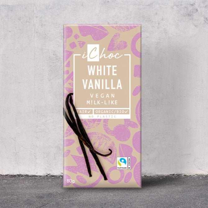 Chocolate White Vanilla 80g - iChoc - Chocolate - Eco Natural Products