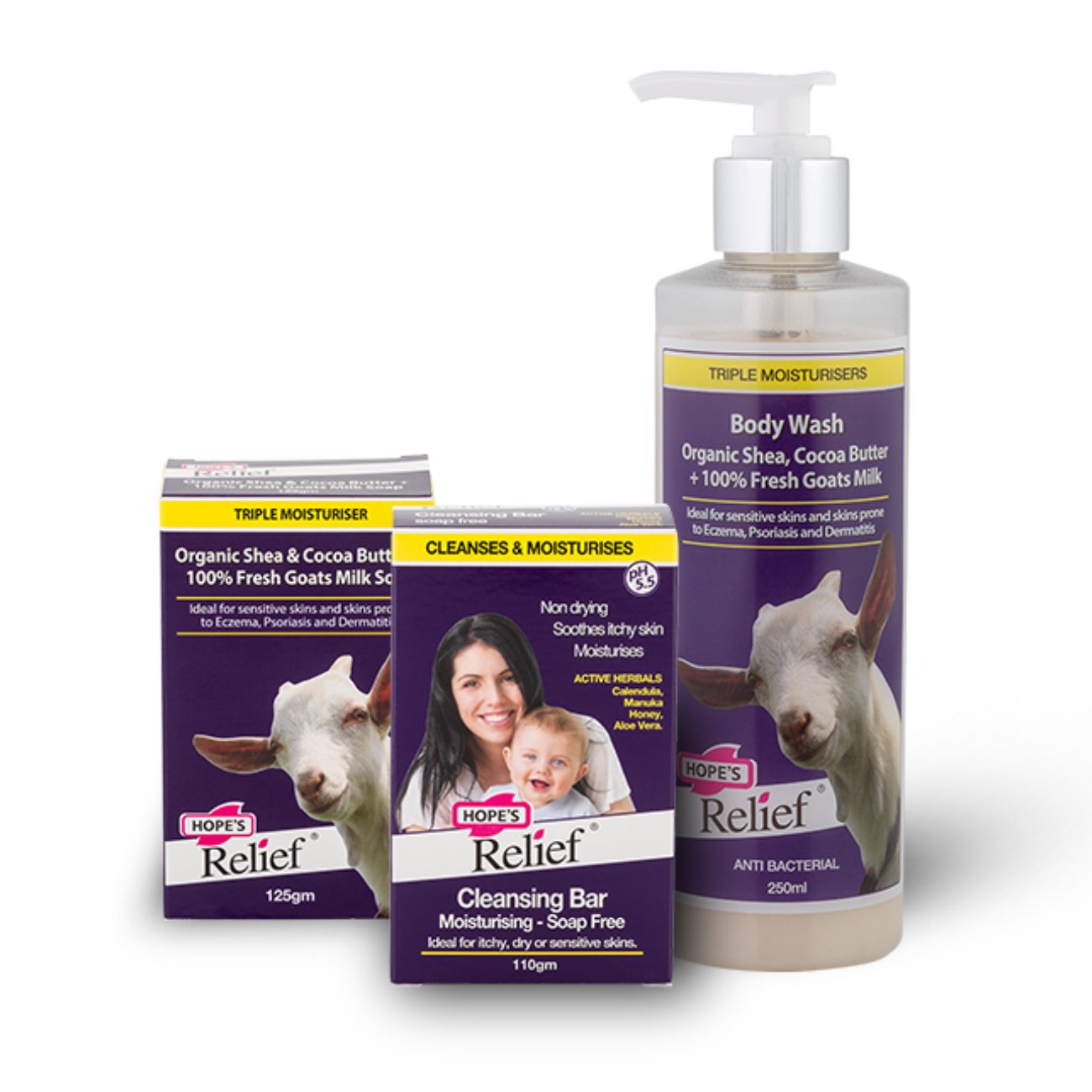 Cleansing Bar (Soap Free) with Calendula Manuka Aloe 110g - Hopes Relief - Cleansing Bar - Eco Natural Products