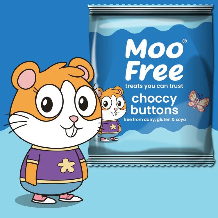 Dairy Free & Vegan Milk Chocolate Buttons 25g BBE 04.12.2025 - Moo Free - Chocolates - Moo Free