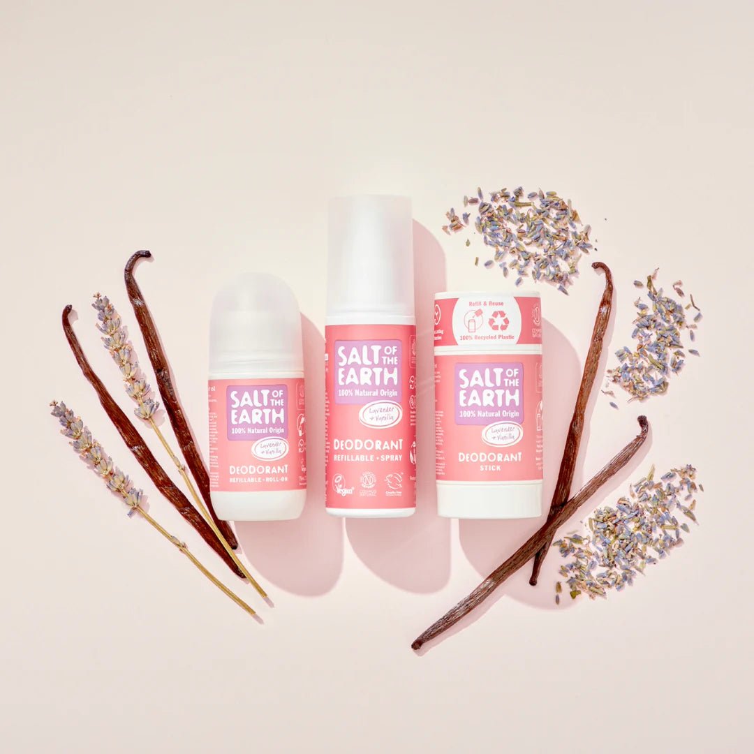 Deodorant Spray Pure Aura Lavender & Vanilla 100ml - Salt Of the Earth - Deodorant - Eco Natural Products