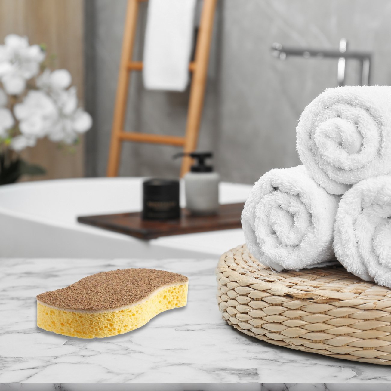 Energy Peeling Sponge Hypoallergenic - Calypso - Bath Sponge - Eco Natural Products