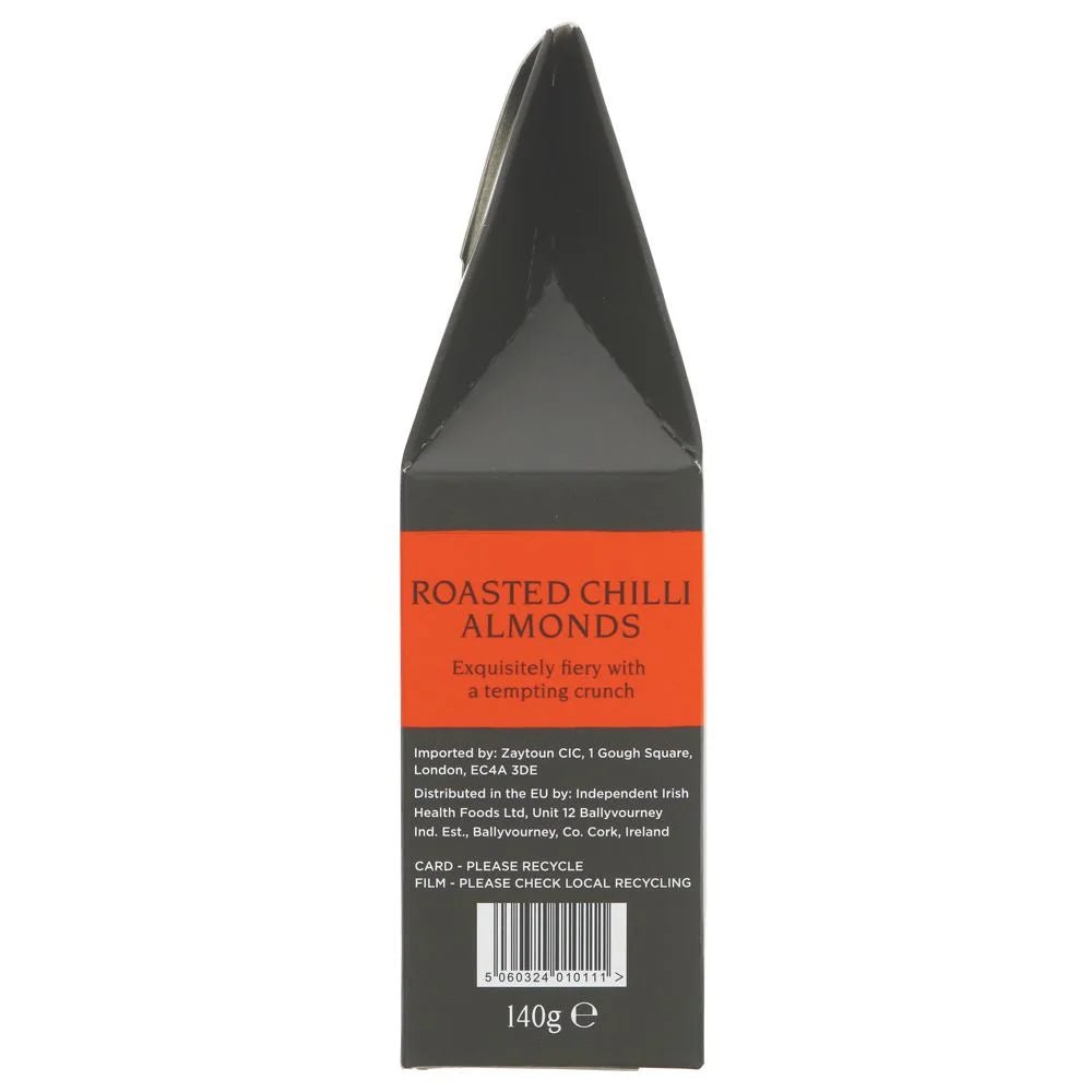 Fairtrade Roasted Chilli Almonds 140g - Zaytoun - Nuts - Zaytoun