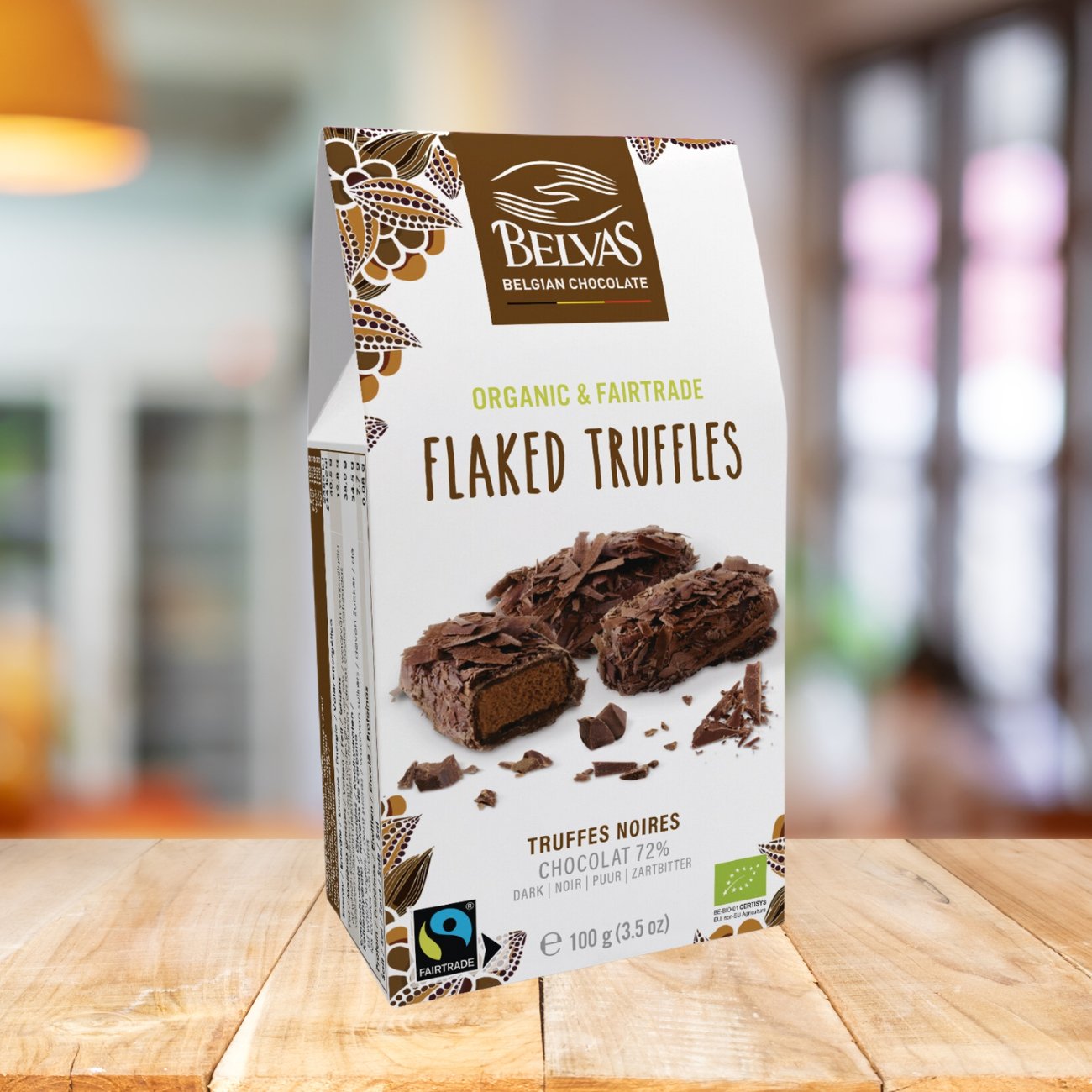 Flaked Truffles Chocolate 100g - Belvas - Chocolate - Eco Natural Products