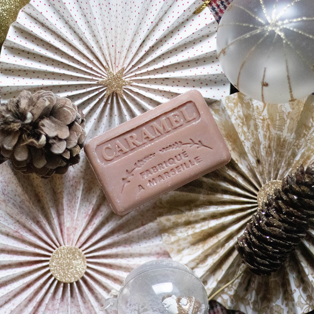 French Marseille Soap Caramel 125g - FouFour - Savon de Marseille - Bar Soap - Eco Natural Products