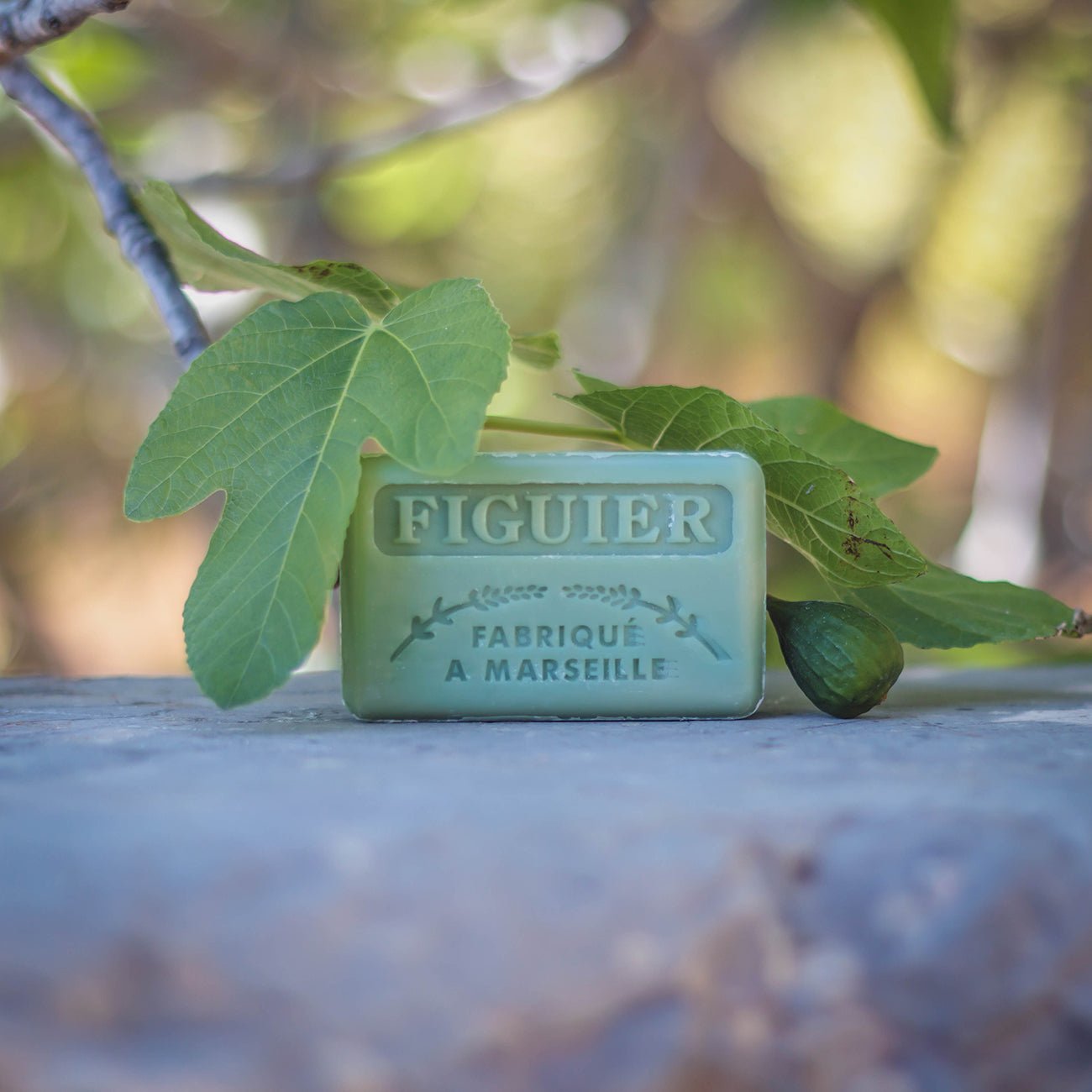 French Marseille Soap Figuier (Fig) 125g - FouFour - Savon de Marseille - Bar Soap - Eco Natural Products