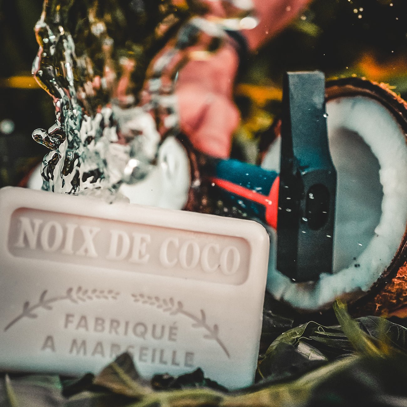 French Marseille Soap Noix de Coco (Coconut) 125g - FouFour - Savon de Marseille - Bar Soap - Eco Natural Products