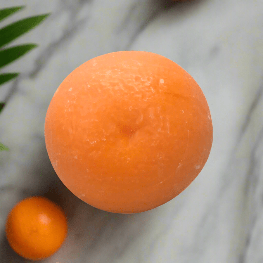 French Marseille Soap Orange Shape and Scent 140g - Savons.com / Foufour Entreprise - Bar Soap - Savons.com / Foufour Entreprise