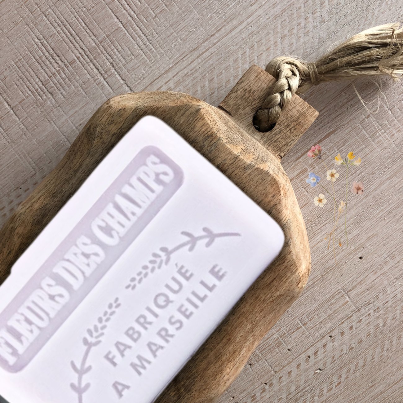 French Marseille Soap Wildflowers 125g - FouFour - Savon de Marseille - Bar Soap - Eco Natural Products