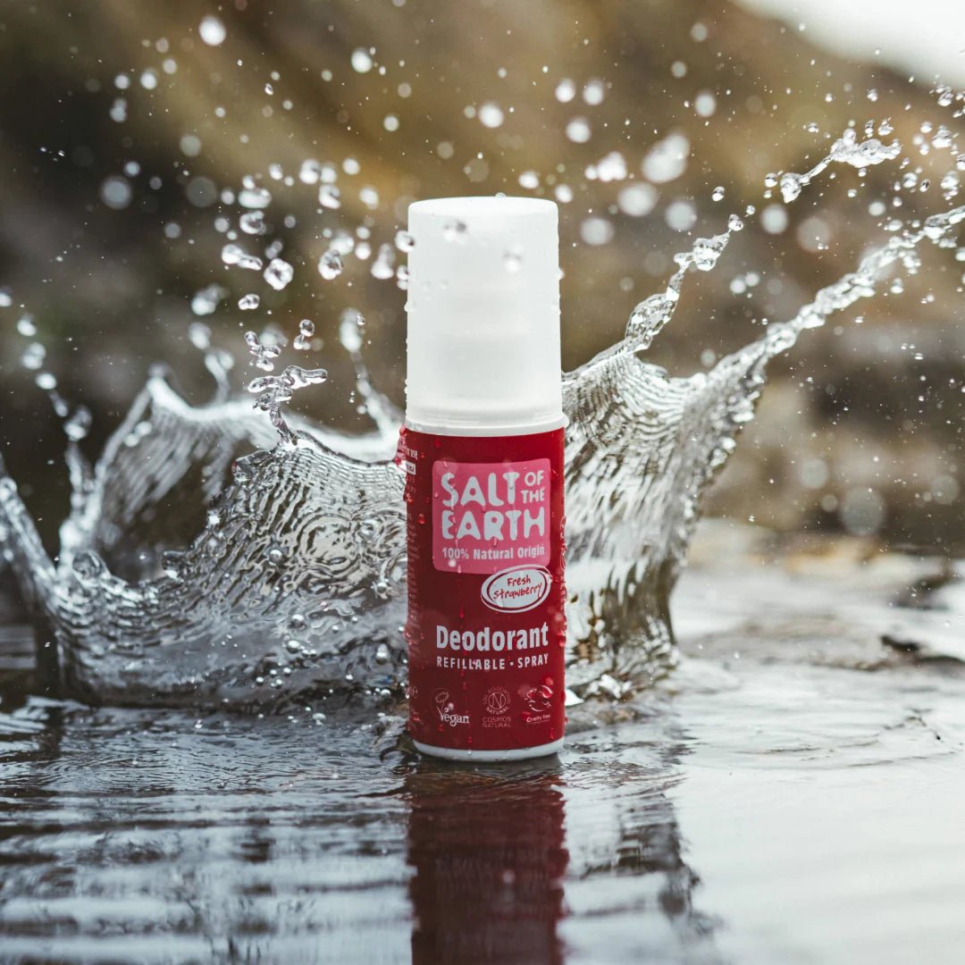 Fresh Strawberry Natural Deodorant Spray 100ml - Salt Of the Earth - Deodorants - Eco Natural Products