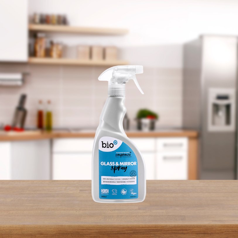 Glass & Mirror Cleaner Spray 500ml - Bio - D - Glass Cleaners - Eco Natural Products
