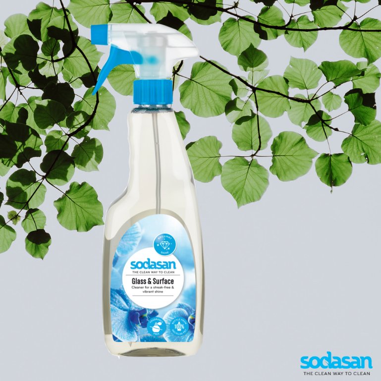 Glass & Surface Cleaner 500ml - Sodasan - Cleaner - Eco Natural Products