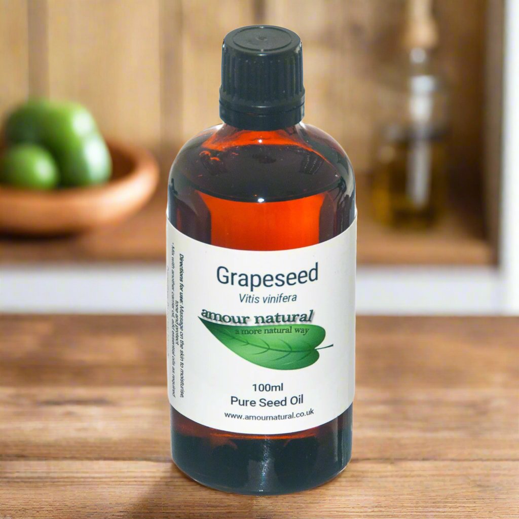 Grapeseed Pure Oil 100ml - Amour Natural - Essential Oil - Eco Natural Products