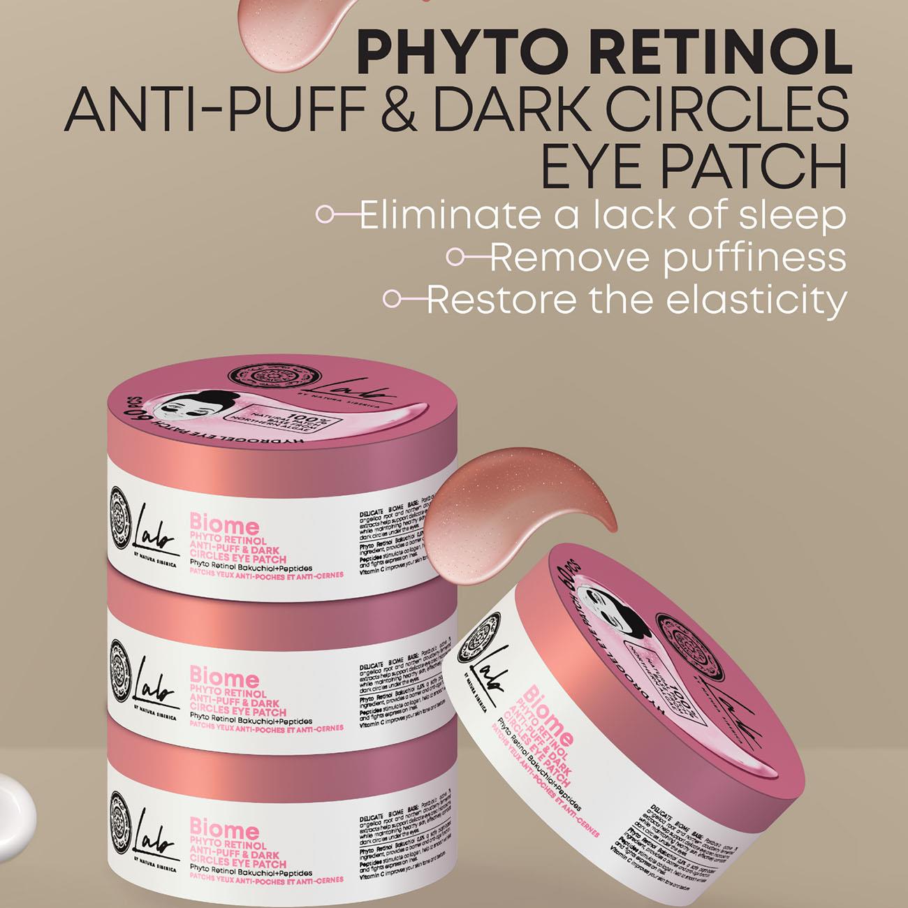Lab Biome Dark Circles Eye Patch Phyto Retinol 60pcs - Natura Siberica - Natura Siberica