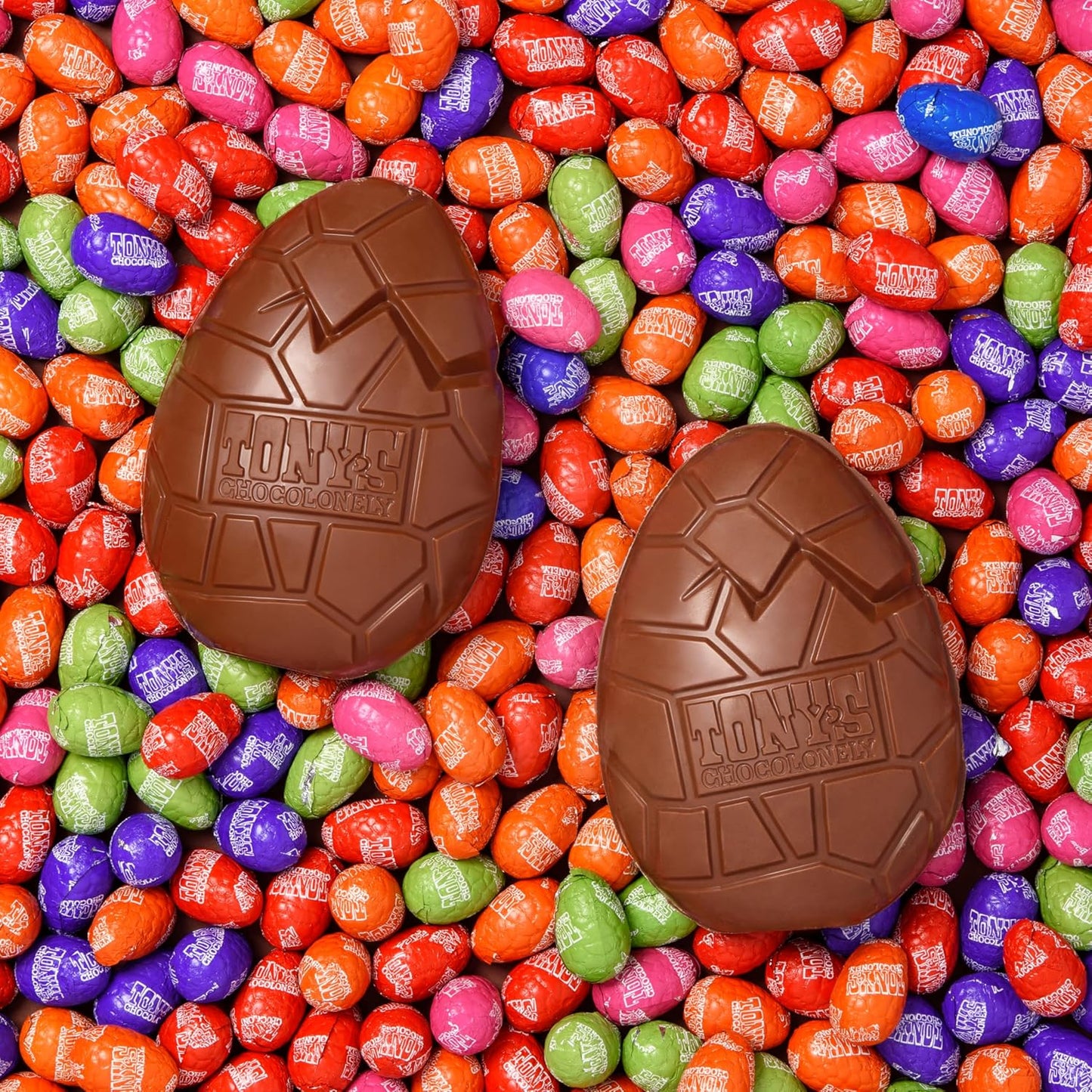 Large Milk Caramel Sea Salt Egg & Mini Eggs 242g - Tony's Chocolonely - Chocolates - Tony's Chocolonely